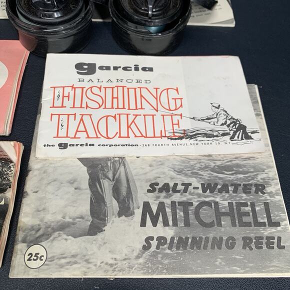 Vintage Garcia Mitchell 300 Spinning Reel - Made In France Manuals Extra Spools - Picture 3 of 16